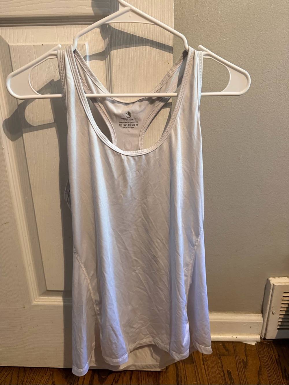 Lightweight White Racerback Tank Top — Performance Staple